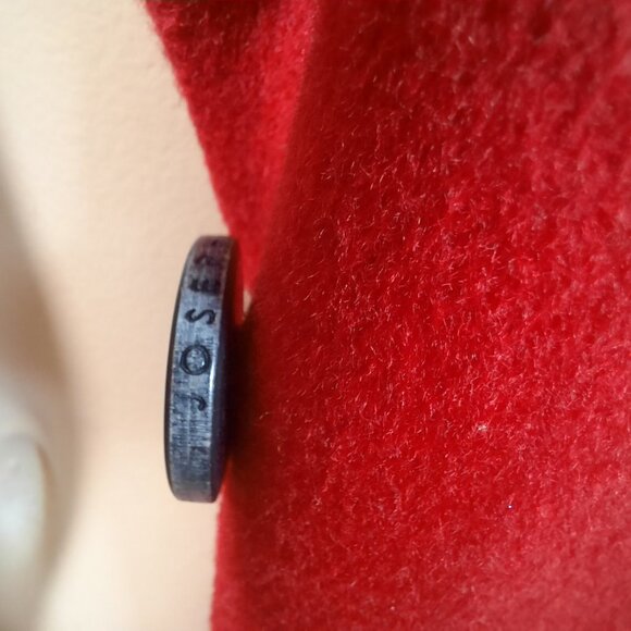 Joseph Red Wool Long Coat single Breasted Size EUR 40 US 8 Knee Length France - Picture 9 of 15